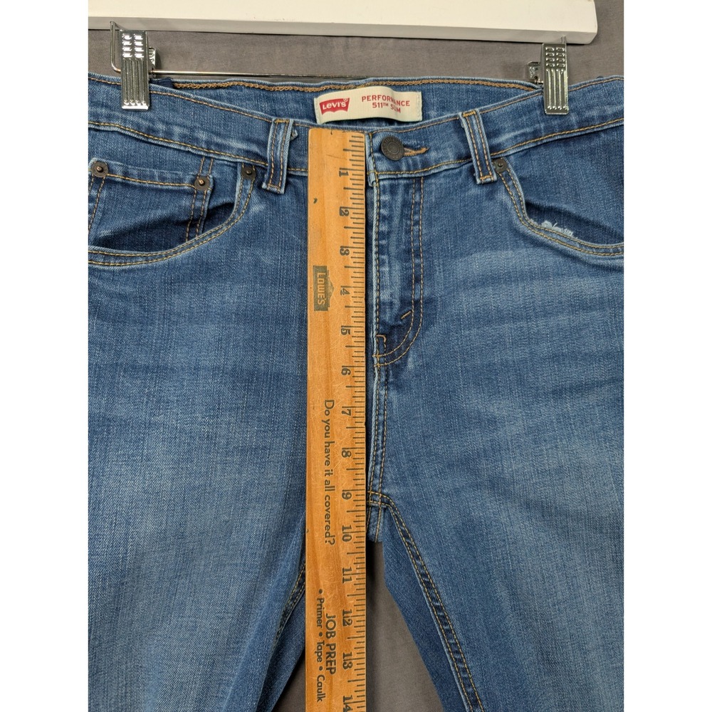 Levis 511 Slim Performance Jeans Boys 18 Reg Blue Denim W29 L31 - Picture 5 of 7